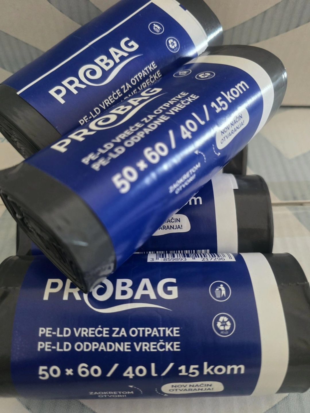 PROBAG vreća za otpatke 50x60 LD/40L/15/1 crna